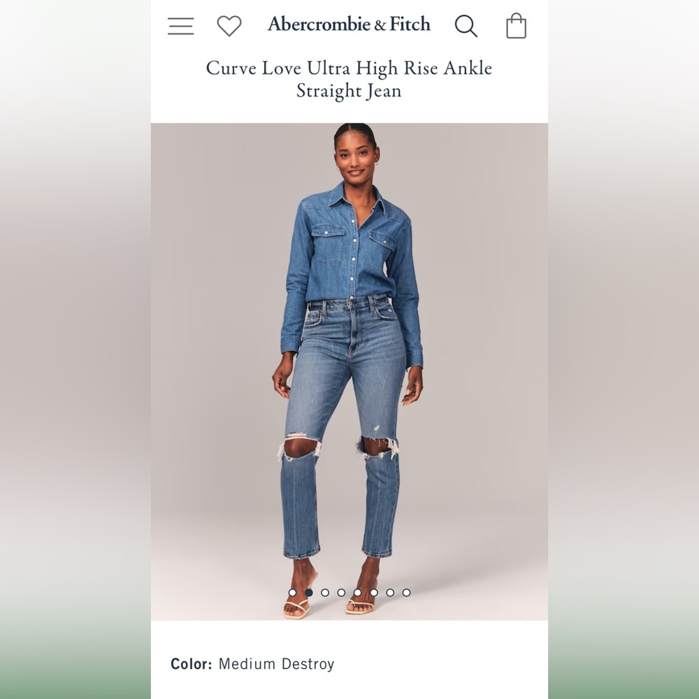 Abercrombie Straight Ankle Jeans